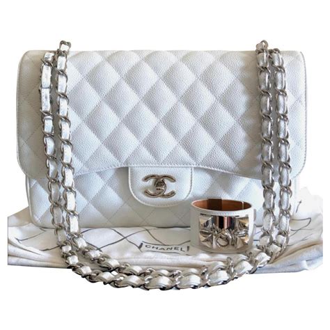 chanel blanc sac|chanel bags used for sale.